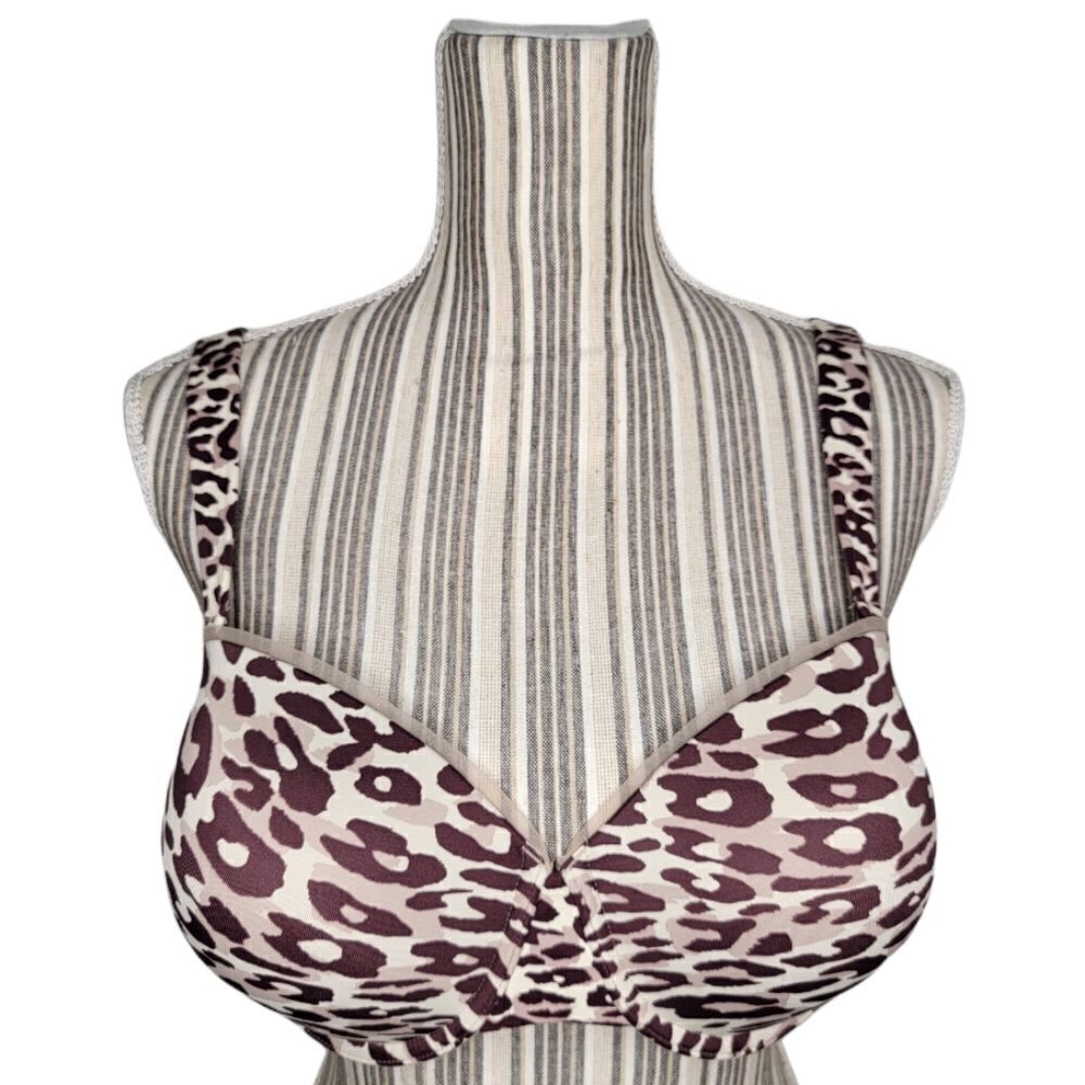 Vanity Fair Age Defying Lift Convertible Leopard Print Underwire Bra